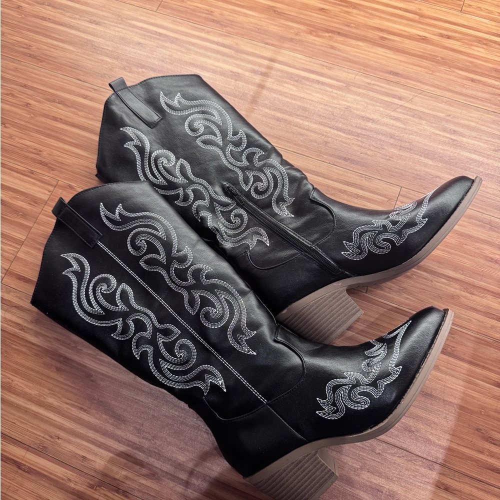 Black Western Boots for women size 6.5